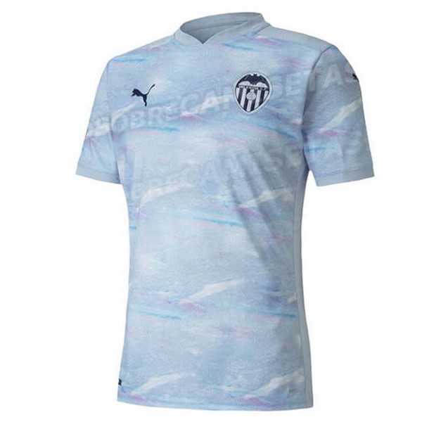 Tailandia Camiseta Valencia Replica Tercera Ropa 2020/21 Azul